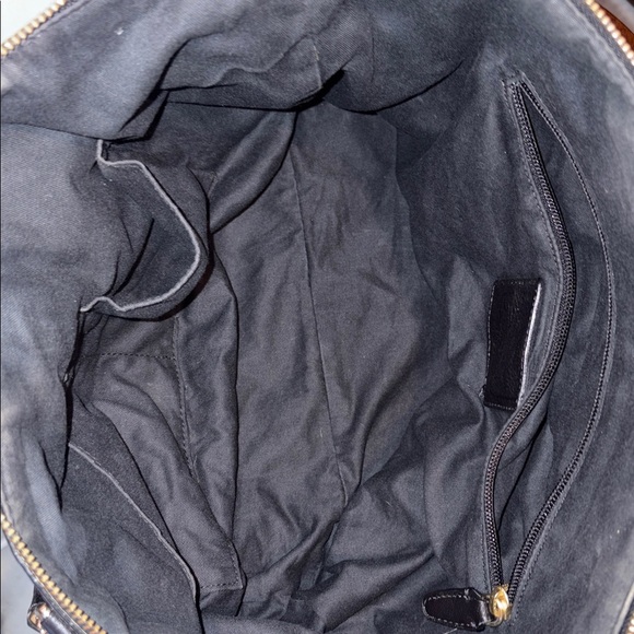 Coach Bleecker 2-tone python black/  white satchel shoulder bag  Italian leather - Picture 15 of 17